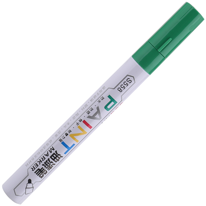 得力 油漆笔S558补漆笔记号笔轮胎笔签到笔相册涂鸦笔4只装