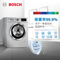 博世(BOSCH)WDG244681W 8公斤 洗烘一体机 全自动变频滚筒洗衣机 洗干一体 热风除菌 高温筒清洁