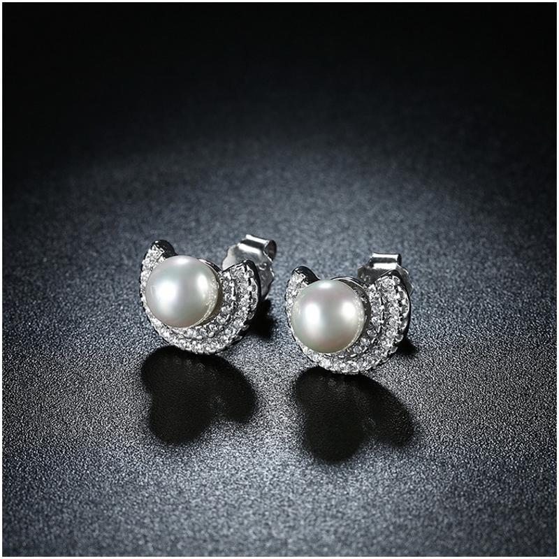 E066 Silver Earrings 925纯银耳环日韩耳钉女气质百搭简约防过敏送女朋友七夕情人节礼物