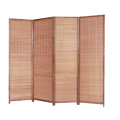 咖啡竹餐厅酒店屏风隔断卧室遮挡家用实木屏风折叠移动办公室屏风_711
