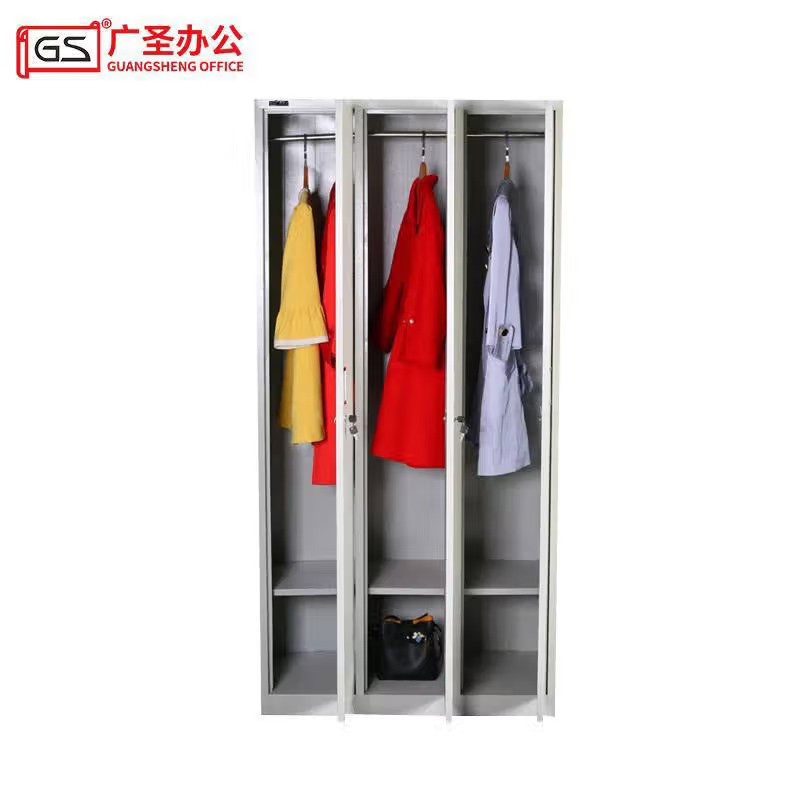 GS广圣 三门更衣柜铁皮柜储物柜 YG033 个高清大图