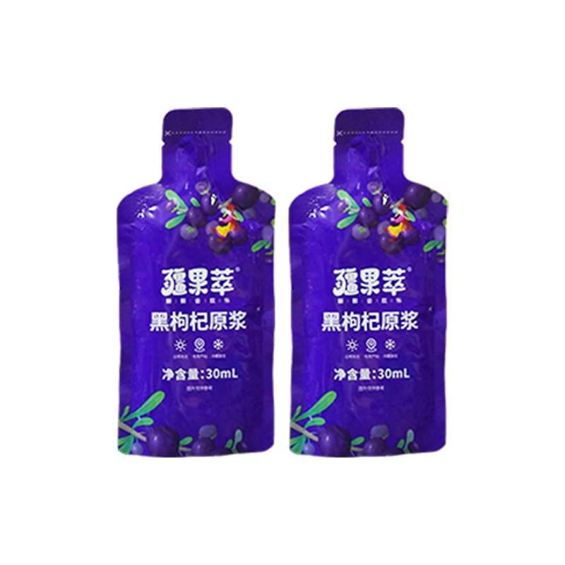 疆果萃 黑枸杞原浆30ml*10袋/盒高清大图