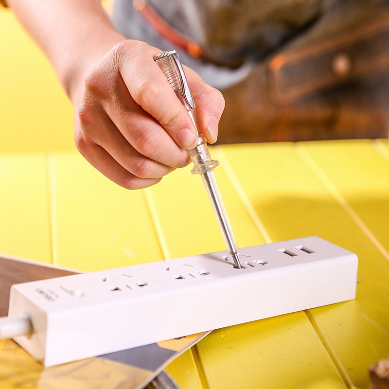 得力deli汽车电路测电笔汽车维修验电笔低压测电笔汽修试电笔6v24vdl