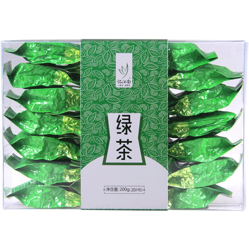 忆江南 茶叶特产绿茶散装春茶炒青绿茶嫩芽 200g一级绿茶塑盒