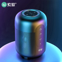 索爱(soaiy)E30无线蓝牙音箱迷你小型音响家用户外大音量3d客厅环绕重低音炮便携高音质K歌收款车载手机通用新款
