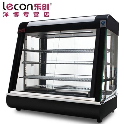 lecon/乐创洋博 LC-602三层台式电热保温柜陈列展示柜商用不锈钢熟食品柜蛋糕蛋挞柜