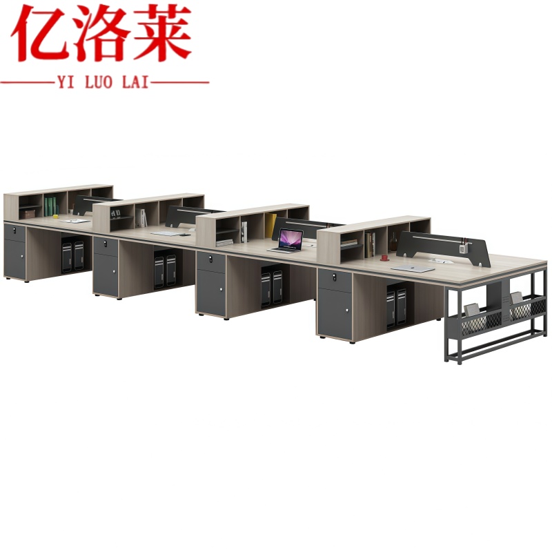 亿洛莱 办公桌 八人 张高清大图