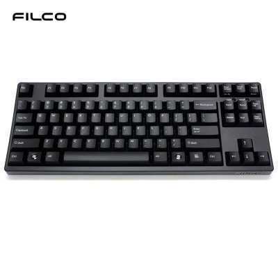 斐尔可(Filco) FKBN87MRL/EB2(87圣手二代)有线机械键盘 黑色红轴