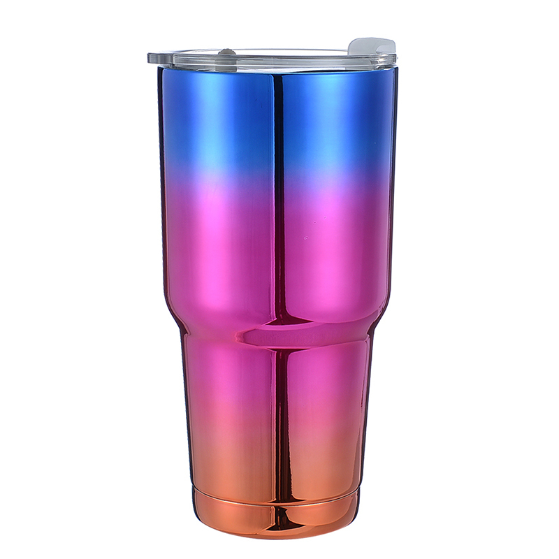 纳丽雅(naliya)保温杯30oz 大容量不锈钢保温杯uv镀车载水杯办公饮料