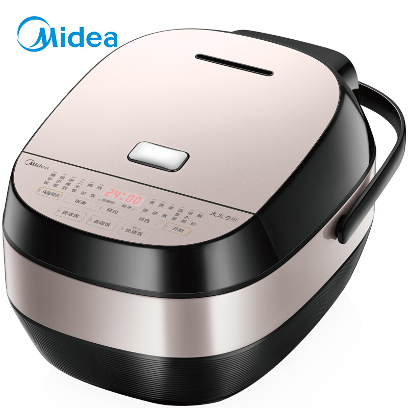 美的(Midea)电饭煲电饭锅IH电磁加热4L智能预约电饭煲触摸操控精铁厚釜内胆电饭煲MB-HS4068