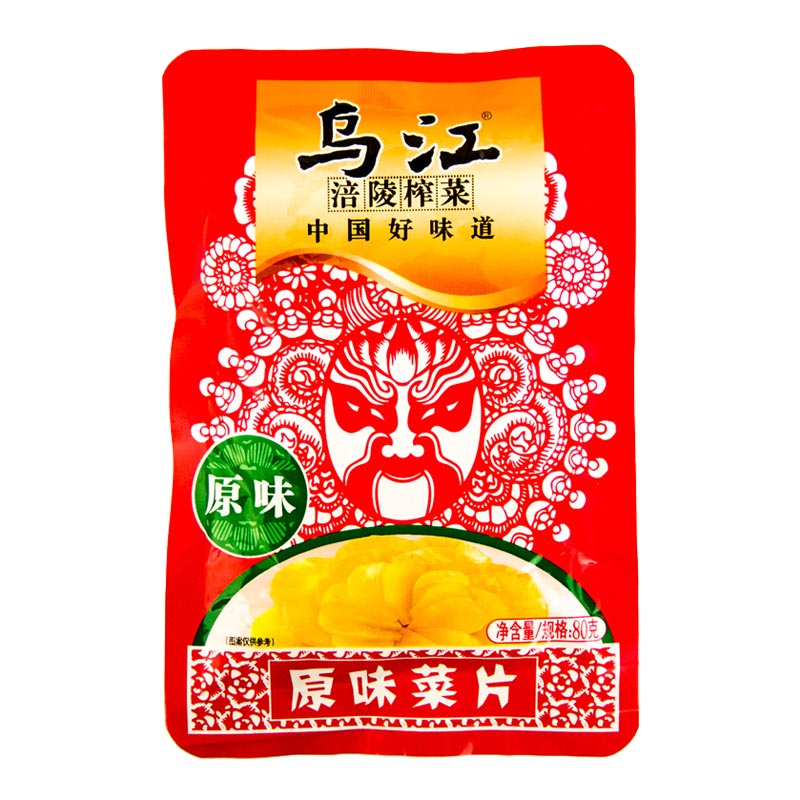 乌江 原味菜片80g 袋装 原味 经典原味 好吃回味 面条泡面包子好搭档 吃饭拌面 居家常备