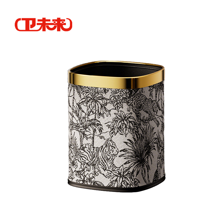 卫未来 家用垃圾桶 12L丛林奇遇金 个高清大图