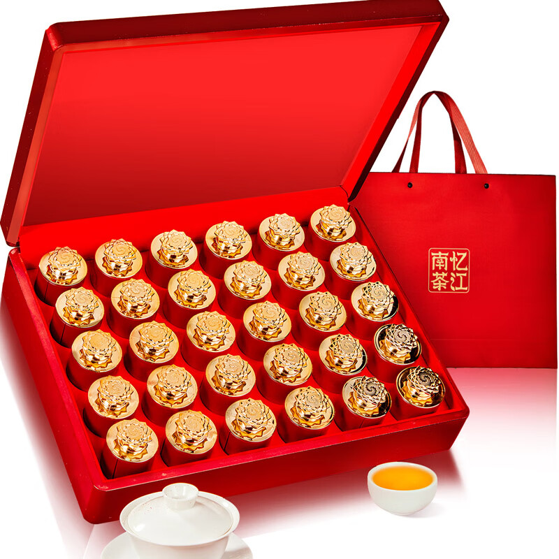 忆江南 金骏眉红茶茶叶礼盒装特级 烤漆系列-300g金骏眉-礼盒高清大图
