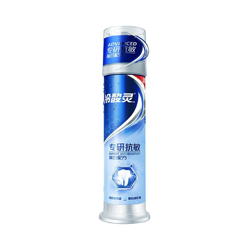 冷酸灵专业抗敏感泵式牙膏家庭装组合6瓶装 共755g (新老包装随机发)高清大图