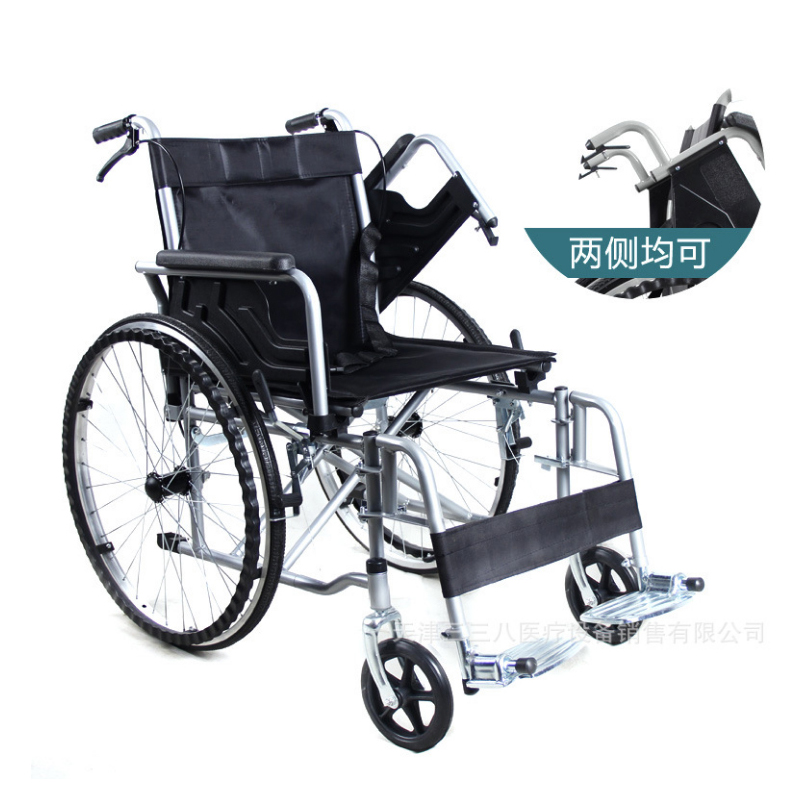 妙坤 护理型轮椅 可后掀扶手可拆腿 软座高清大图