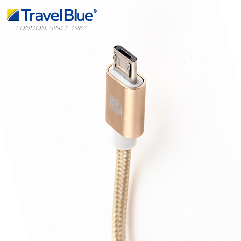 Travel Blue 蓝旅 Samsung微型USB2.0充电数据线984金色高清大图