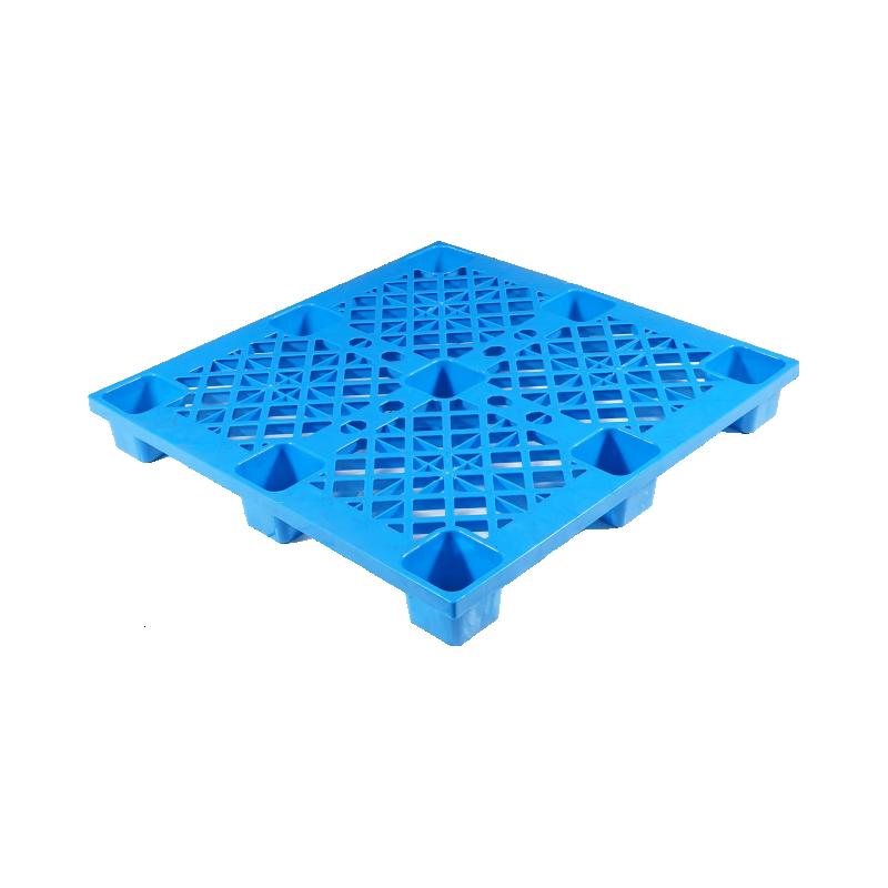 塑料托盘叉车卡板仓库货架防潮垫板地台塑胶物流货物工业网格地堆 110*80*14cm加厚