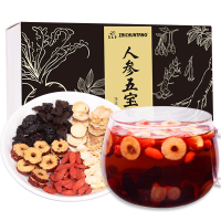 买1发3共540g人参八宝茶五宝茶 再春堂人参玛咖黄精枸杞桑椹红枣菊花山楂甘草 保健茶饮苏宁自营品质保障