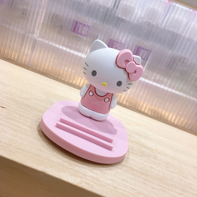miniso名创优品kitty手机桌面支架可爱卡通大眼青蛙简约小巧正品