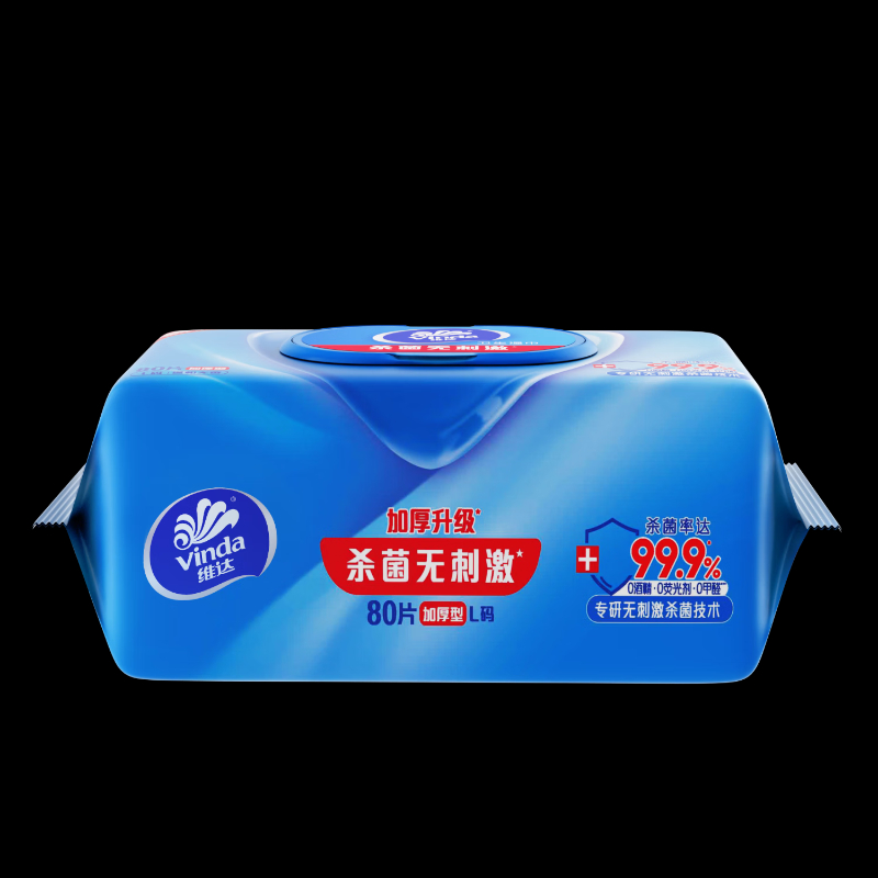 维达杀菌湿巾80片L号高清大图