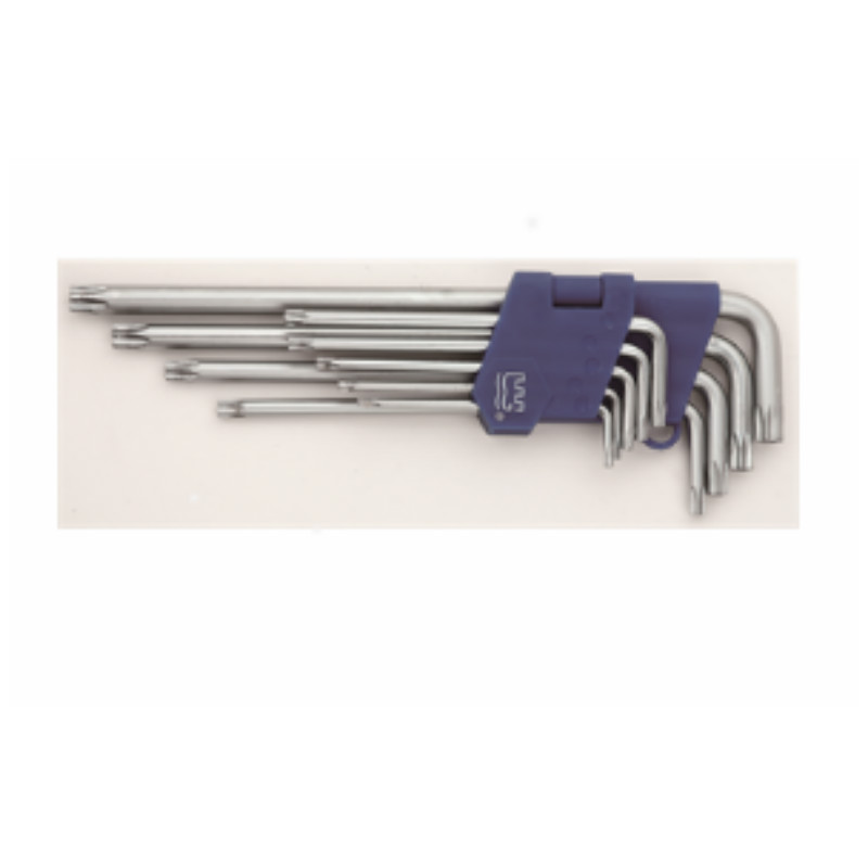 长城 338109 9PCS亚光花型加长内六角扳手组套高清大图