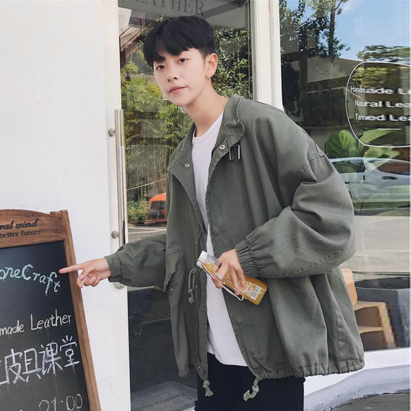 2018秋季新款宽松服青少年韩潮流港风男士