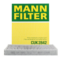 曼牌(MANN)活性炭空调滤CUK2842适配迈特威/凯路威/途锐/06-15款奥迪Q7/06-09A款卡宴 I