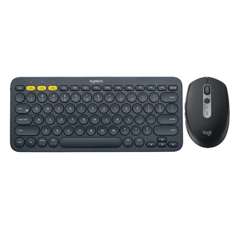 罗技(Logitech) SQ 多设备静音无线鼠标 蓝牙优联双模M590鼠标+K380键盘
