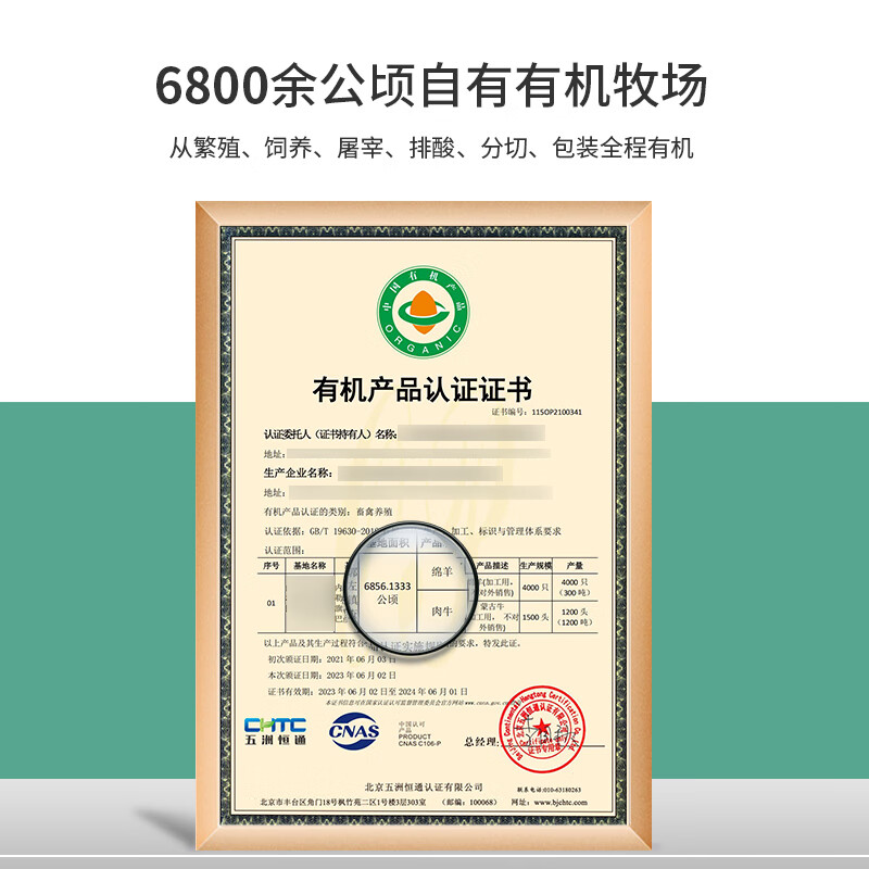泓花会锡盟有机苏尼特羔羊肉组合套装羊后腿切断750g+羊小腿1kg+羊肉精卷750g高清大图