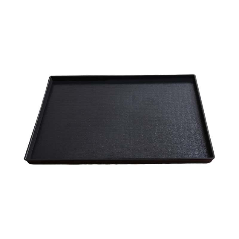 [疆不凡] pvc托盘 35*24*1cm(黑色) /个高清大图