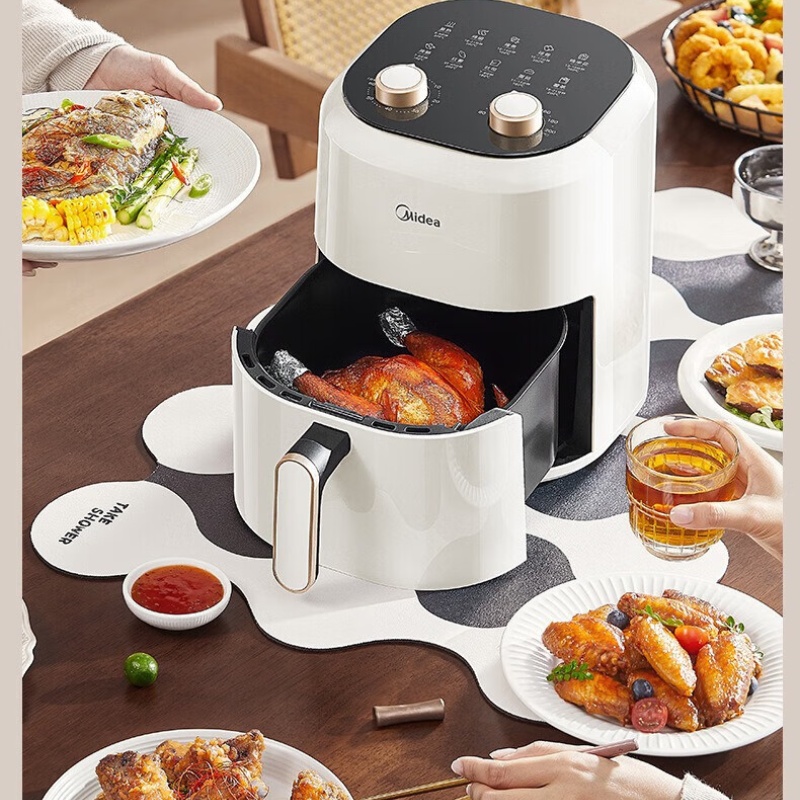 美的(Midea) KZE4501BD 空气炸锅 4.5L 全自动多功能薯条机热风循环免翻面高清大图
