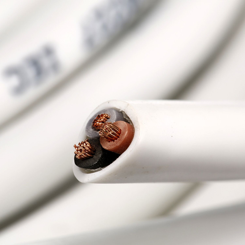Aibik 国标铜芯聚氯乙烯护套软电线 YZ 2X2.5平方毫米 100米/卷(定制)