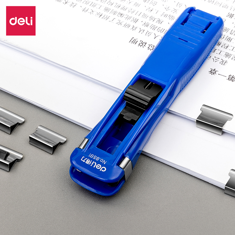 得力33183推夹器(透明白)(1pcs/盒)[2盒装]高清大图