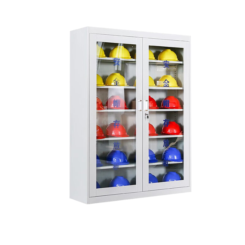 晋舰 安全帽存放柜工地车间头盔摆放柜工厂安全帽放置柜 灰白30顶