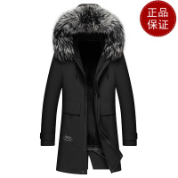免费试穿水貂派克服男皮毛一体整貂内胆皮草大衣中长款貂绒外套尼克服潮牌2021冬装新款外套_295 175/L【建议125-140斤】 2099【水貂胆+银狐领】