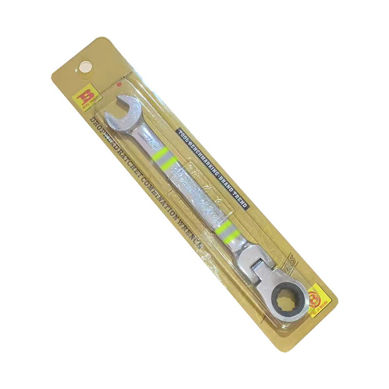 波斯(BOSI) 荧光系列活动头棘轮两用扳手 11mm 把高清大图