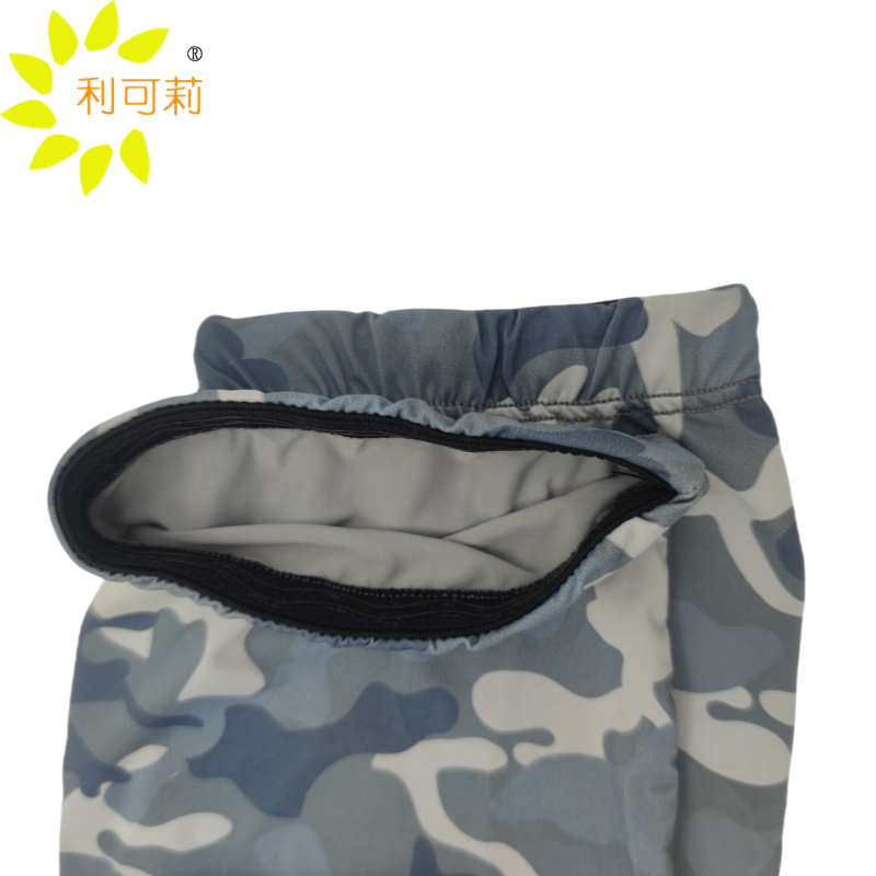 利可莉冰丝户外迷彩防晒冰袖 浅灰色 A132/双高清大图