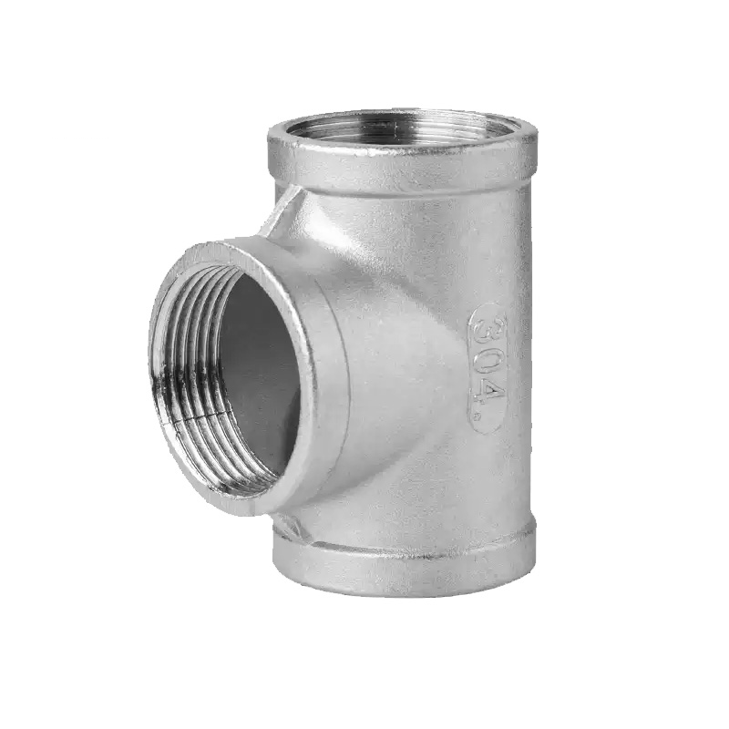 金魅 不锈钢三通 D80内丝 个高清大图