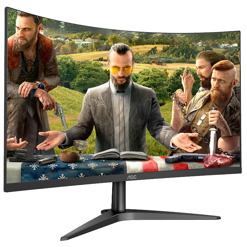 冠捷aocc27b1h商用台式组装电脑27寸显示器i371008g4t120g固态win7