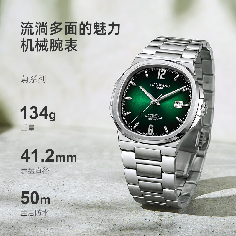 天王表腕表新款蔚系列商务时尚机械男表51234