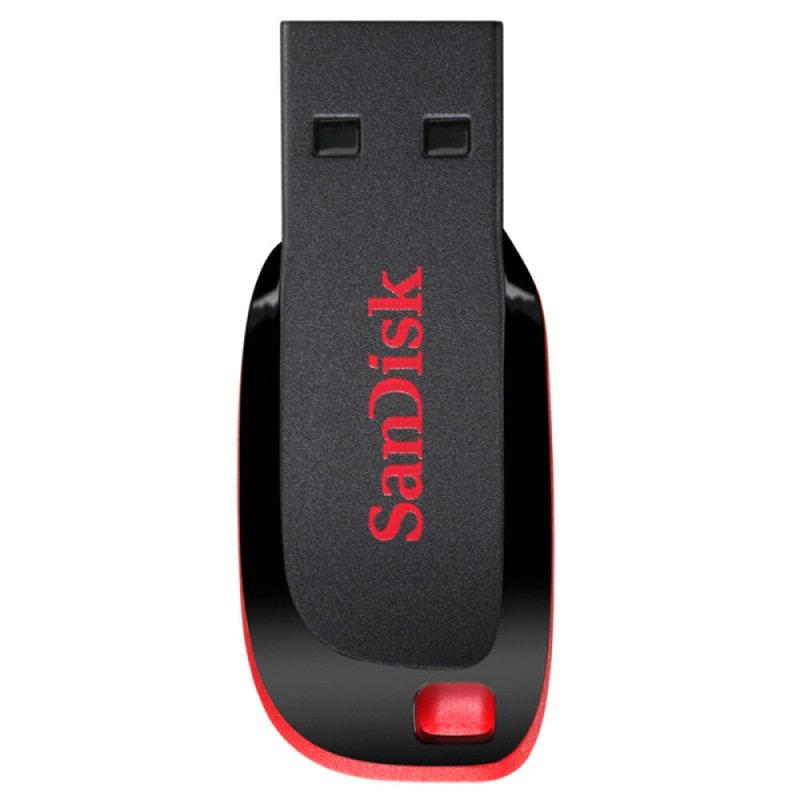 闪迪 16GB USB2.0 U盘 CZ50酷刃 黑红色 时尚设计 安全加密软件