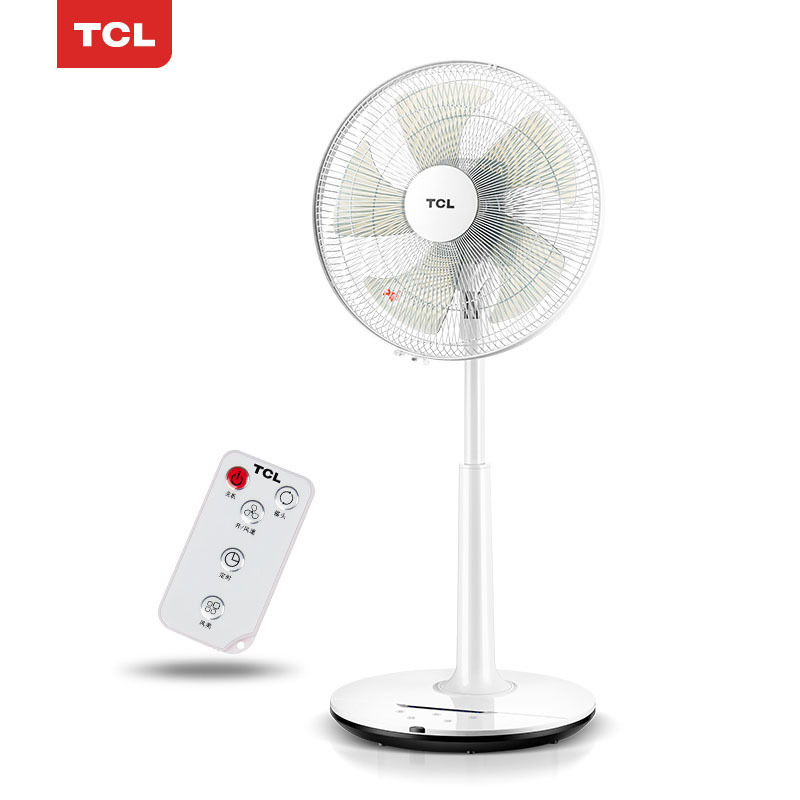 TCL 电风扇/落地扇/台扇/台地两用扇/家用遥控风扇/五叶落地扇节能静音摇头升降扇 TFTS35-19BRD