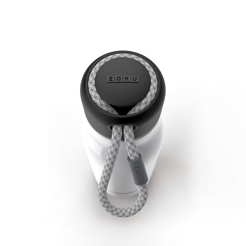 美国Zoku 男女提手便携车载杯运动健身户外不锈钢真空保温杯350ml-白色