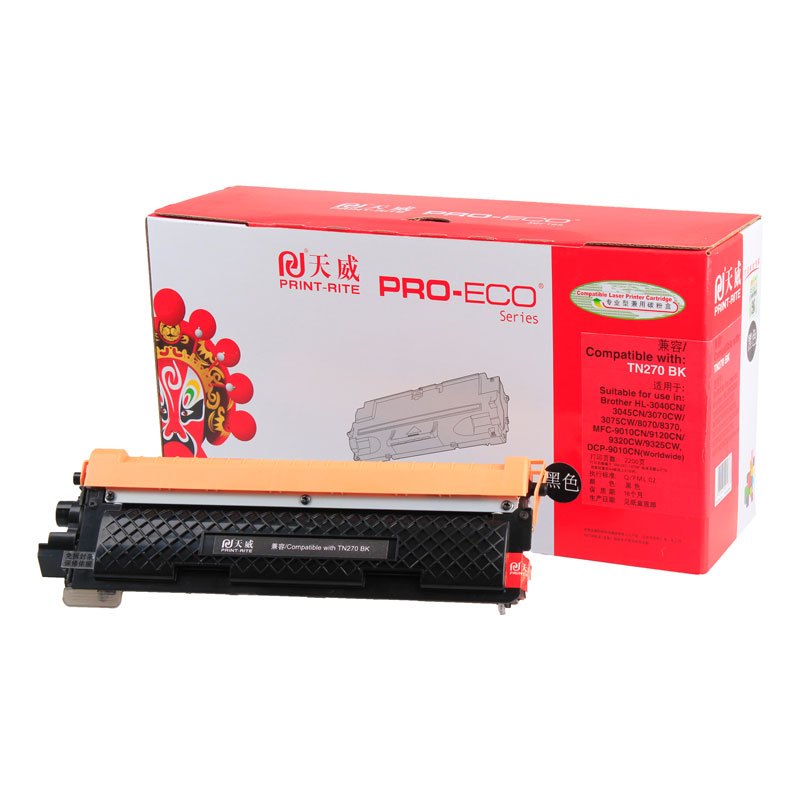 天威适用于BROTHER-3040/9120(TN270) 彩色粉盒 四色可选(专业装)