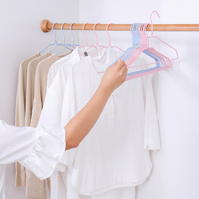 悦巢 衣架家用晾衣服架防滑衣挂儿童成人衣撑撑子晒挂衣架子挂钩晒被子40只 384131 颜色随机