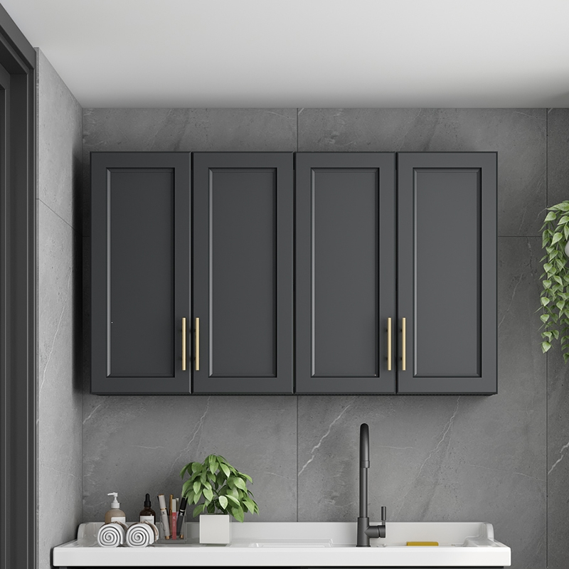 阳台挂墙式储物壁柜卫生间马桶柜置物藤印象吊柜定制