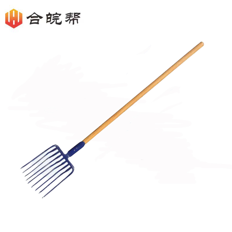 合皖帮九齿钢叉(高碳钢、带柄)250mm×320mm×(1500-1600)mm把
