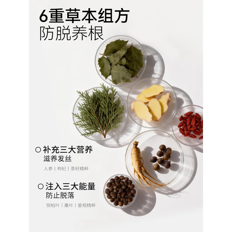 长发小寨 控油防脱丰盈洗发露 400ML高清大图
