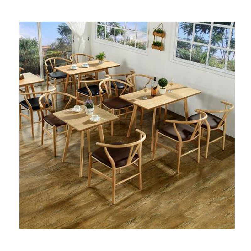 德诚和(DECHENGHE)休闲椅餐厅餐椅实木椅子办公室洽谈椅高清大图