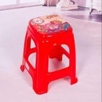 防滑家用加厚塑料凳子客厅成人塑料椅子圆凳餐桌高凳换鞋熟胶方凳